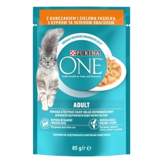 PURINA ONE Purina One Adult Karma Dla Kota Z Kurczakiem I Zieloną Fasolką 85g
