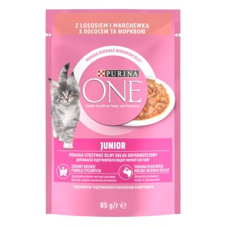 PURINA ONE Purina One Junior Karma Dla Kociąt Z Łososiem I Marchewką 85g