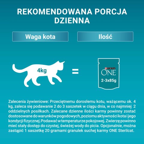 PURINA ONE Purina One Sterilcat Karma Dla Kota Z Indykiem I Zieloną Fasolką 85g