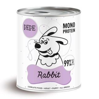 Paka Zwierzaka PEPE Mono Protein Rabbit (Królik) 800g