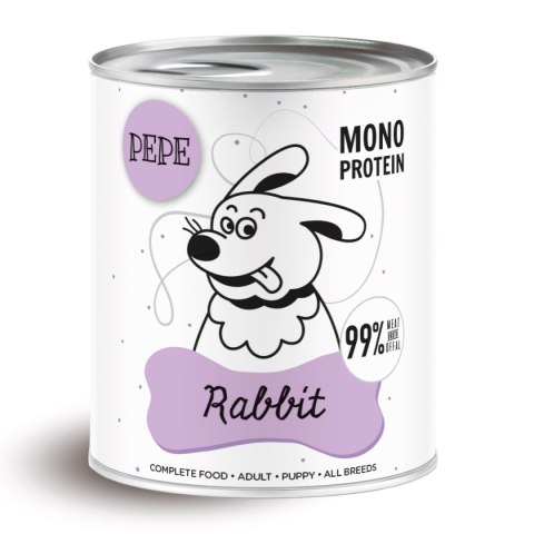 Paka Zwierzaka PEPE Mono Protein Rabbit (Królik) 800g