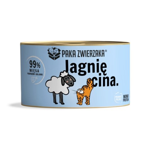 Paka Zwierzaka Paka Zwierzaka Karma Mokra Dla Kotów Jagnięcina 200g