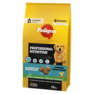 Pedigree Pedigree Adult Professional Nutrition Drób Warzywa 12kg