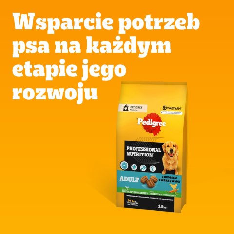Pedigree Pedigree Adult Professional Nutrition Drób Warzywa 12kg