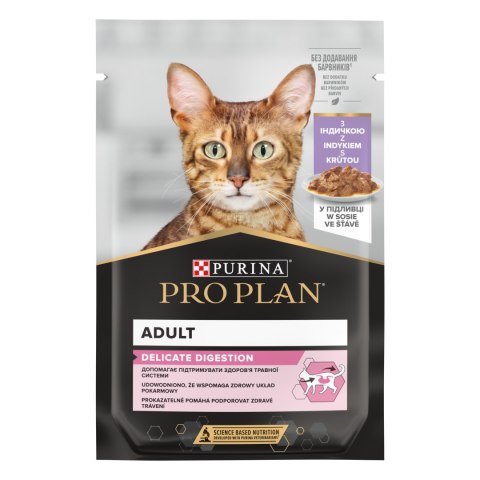 Purina Pro Plan Pro Plan Nutrisavour Delicate Karma Dla Kota Z Indykiem W Sosie 85g