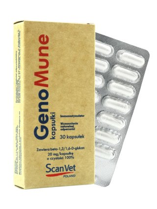 Scanvet Genomune Suplement 20mg 30 Kapsułek