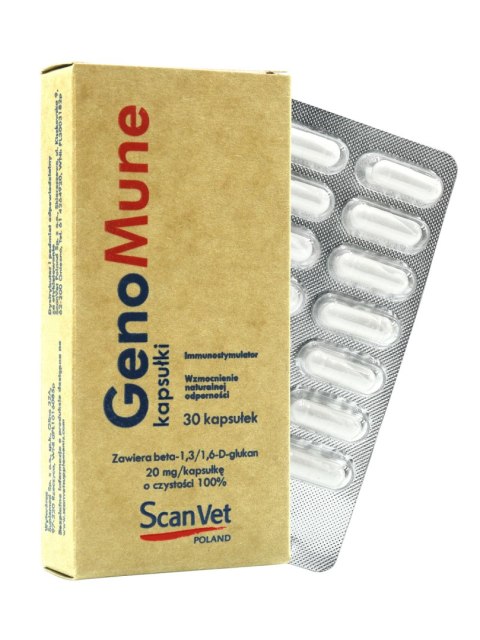 Scanvet Genomune Suplement 20mg 30 Kapsułek