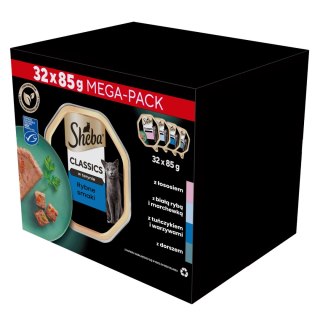 Sheba SHEBA® Classics Rybne Smaki 32x85g