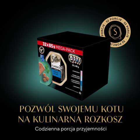 Sheba SHEBA® Classics Rybne Smaki 32x85g
