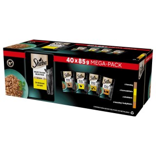 Sheba SHEBA® Selection Select Slices Drobiowe Smaki 40x85g