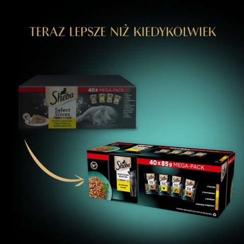 Sheba SHEBA® Selection Select Slices Drobiowe Smaki 40x85g