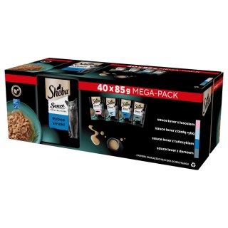 Sheba Sheba Sauce Collection Karma Dla Kota Rybne Smaki 40x85g