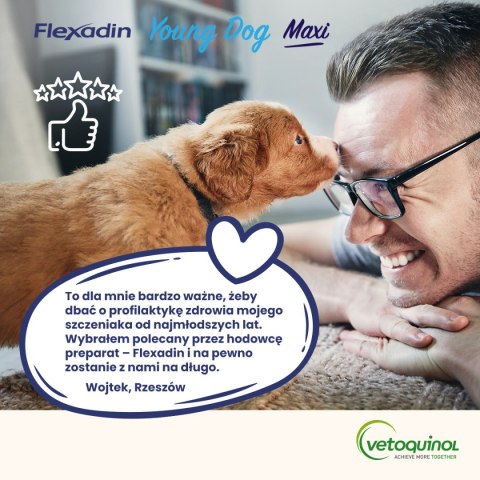 Vetoquinol Vetoquinol Flexadin Young Dog Maxi Kąski Dla Psa 60 Sztuk