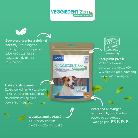 Virbac Virbac Veggiedent Zen Fresh Gryzak Dla Psa S (5-10kg) 15szt