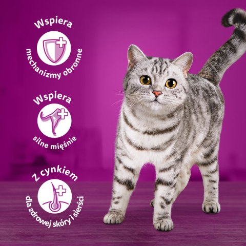 Whiskas Whiskas Adult Karma Mokra Dla Kotów Wołowina Kurczak Jagnięcina Drób 12x85g