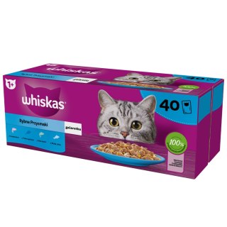 Whiskas Whiskas Adult Saszetki 40 x 85g Rybne Przysmaki - Mokra Karma Dla Kota