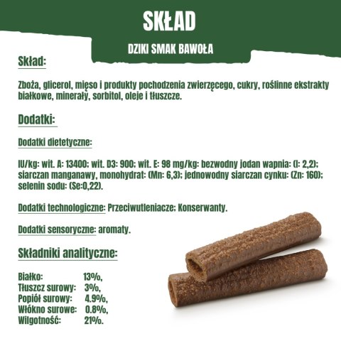 ADVENTUROS Purini Adventuros Sticks Karma dla psów Dziki Smak Bawoła 120g