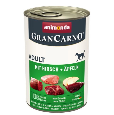 Animonda Animonda GranCarno Adult Dog Jeleń & Jabłko 400g