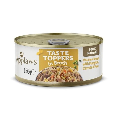 Applaws Applaws® Taste Toppers Naturalna Mokra Karma Dla Psów Kurczak Z Dynią, Marchewką I Groszkiem W Bulionie 156 G Puszka
