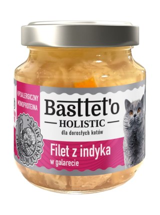 Basttet'o Basttet'o Holistic Filet Z Indyka W Galarecie Dla Kotów 130g