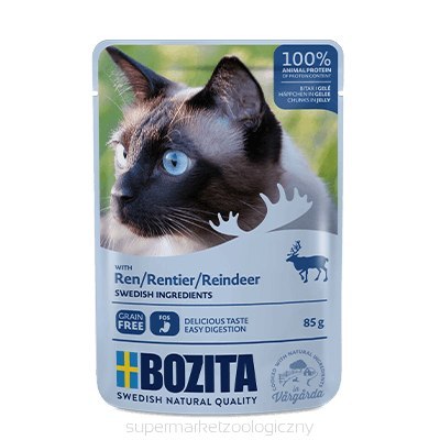 Bozita Bozita Kawałki W Galaretce Z Reniferem Dla Kota 85 g.