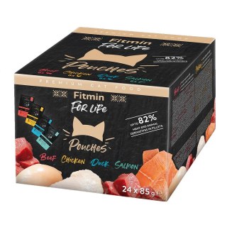 Fitmin Fitmin Cat Pouch multipack karma mokra dla dorosłych kotów 24x85g