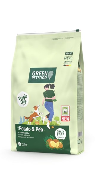 GREEN PETFOOD GREEN PETFOOD VeggieDog Grainfree - Karma wegetariańska dla psów, 10 kg