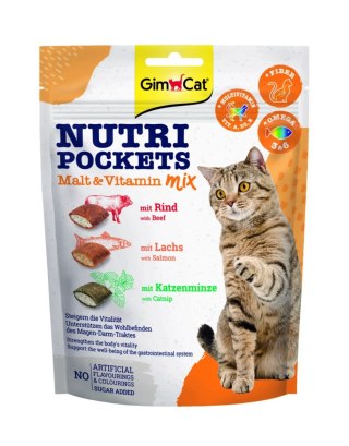 Gimborn Gimcat Nutri Pockets Malt & Vitamin Mix Przysmak Dla Kota 150g