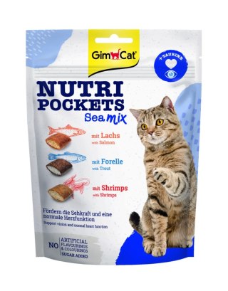 Gimborn Gimcat Nutri Pockets Sea Mix Przysmak Z Tauryną Dla Kota 150g