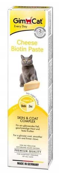 Gimborn Gimcat Pasta Z Biotyną I Serem Dla Kota 200g