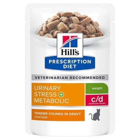 Hills HILL'S PD Prescription Diet Feline c/d Urinary Stress + Metabolic Kurczak 85g saszetka