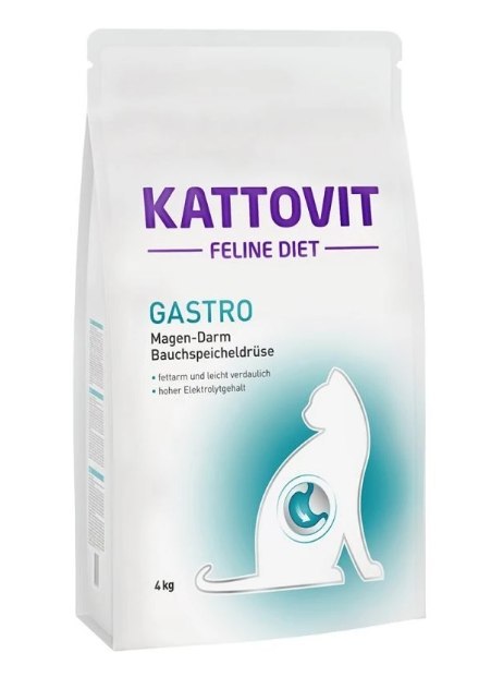 Kattovit Kattovit Feline Gastro karma sucha dietetyczna dla kotów 4 kg