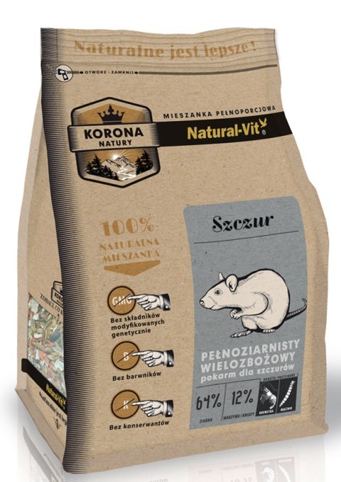 Korona Natury KORONA NATURY Natural-Vit Pokarm Dla Szczura 750g