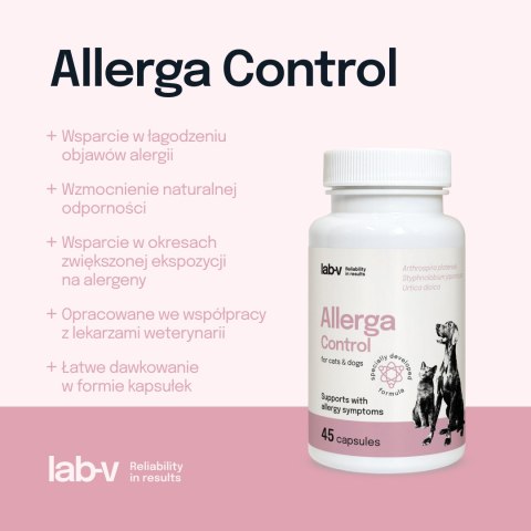 LAB-V Lab-v Allerga Control Wsparcie Przy Objawach Alergii 45 Kapsułek