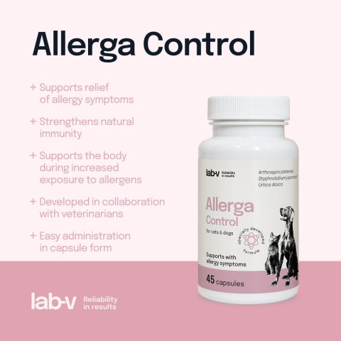 LAB-V Lab-v Allerga Control Wsparcie Przy Objawach Alergii 45 Kapsułek