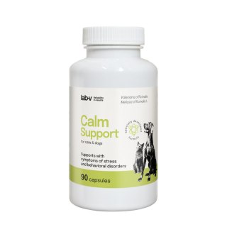 LAB-V Lab-v Calm Support Wspomaganie Przy Objawach Stresu I Zaburzeniach Behawioralnych 90 Kapsułek