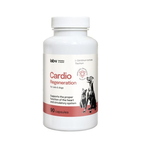 LAB-V Lab-v Cardio Regeneration 90 kapsułek - wsparcie serca dla psów i kotów