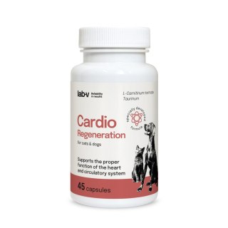 LAB-V Lab-v Cardio Regeneration Wsparcie Prawidłowego Funkcjonowania Pracy Serca I Układu Krążenia Dla Psów I Kotów 45 Kapsułek