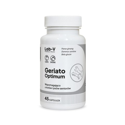 LAB-V Lab-v Geriato Optimum Wspomaganie Zdrowia Seniorów Dla Psów I Kotów 45 Kapsułek