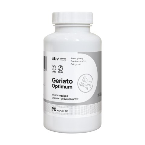 LAB-V Lab-v Geriato Optimum Wspomaganie Zdrowia Seniorów Dla Psów I Kotów 90 Kapsułek
