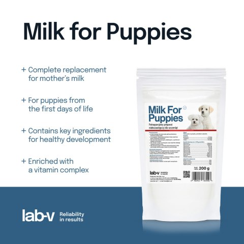 LAB-V Lab-v Milk For Puppies-mleko dla szczeniąt 200g