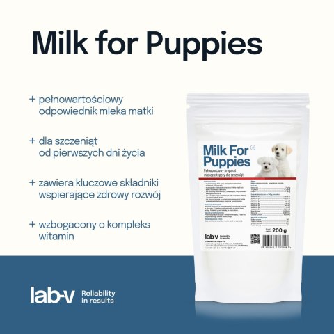 LAB-V Lab-v Milk For Puppies-mleko dla szczeniąt 200g