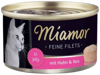 MIAMOR Miamor Feine Filets - Mokra Karma dla Kota, Filety z Kurczaka z Ryżem