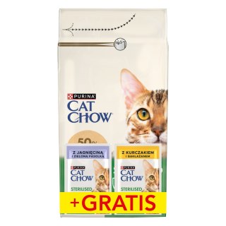 Purina Cat Chow Purina Cat Chow Sterilised Bogata w Kurczaka 1,5kg + 2 Saszetki Gratis