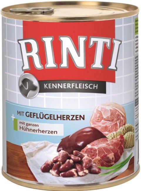 Rinti Rinti Kennerfleisch Geflügelherzen Karma Mokra dla Psa