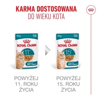 Royal Canin Royal Canin Senior Ageing 11+ — mokra karma w galaretce dla kotów starszych, 12 x 85 g
