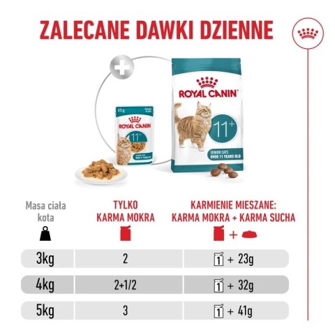 Royal Canin Royal Canin Senior Ageing 11+ — mokra karma w galaretce dla kotów starszych, 12 x 85 g