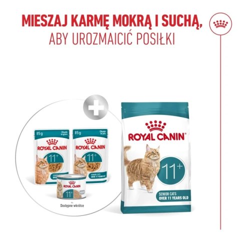 Royal Canin Royal Canin Senior Ageing 11+ — mokra karma w galaretce dla kotów starszych, 12 x 85 g