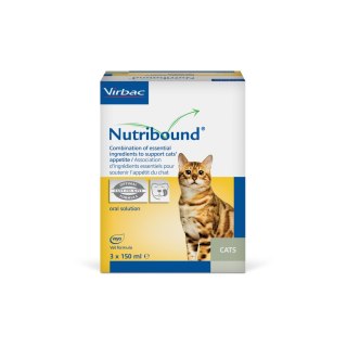Virbac VIRBAC Nutribound Roztwór Doustny Dla Kotów W Czasie Rekonwalescencji 3 X 150 Ml - Nowa Wersja