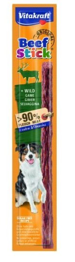 Vitakraft Beef Stick Kabanos z dziczyzną dla psa 12g